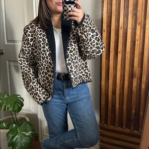 Vintage  New Identity‎ Cheetah Print Cropped Jacket. Size M